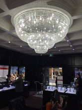 Load image into Gallery viewer, Empress Flush Mount Basket Chandelier - CHROME - Width:150cm
