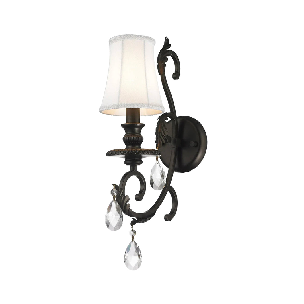 ARIA - Hampton Single Arm Wall Sconce - Dark Bronze