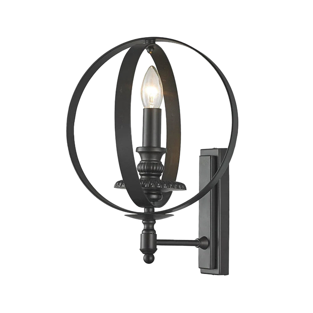 Hampton Orb - Wall Sconce - Dark Bronze