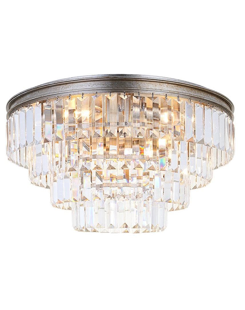 Jordan Collection - Flush Mount Chandelier - 50cm - Champagne