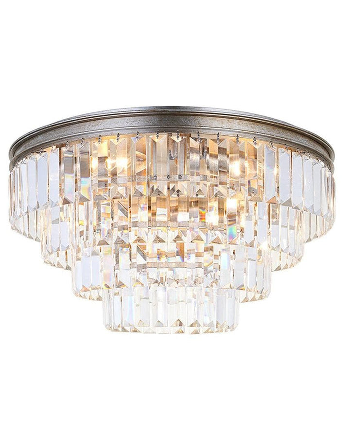 Jordan Collection - Flush Mount Chandelier - 50cm - Champagne