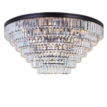 Load image into Gallery viewer, Jordan Collection - Flush Mount Chandelier - 90cm - Warm Bronze
