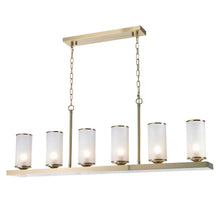 Load image into Gallery viewer, Provincial Collection- 120cm - Frosted Glass - Bar Light - Brass
