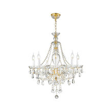 Load image into Gallery viewer, Bohemian Brilliance 7 Arm Crystal Chandelier- GOLD
