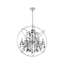 Load image into Gallery viewer, NewYork Princess ORB Outer - 6 Arm Chandelier - SMOKE - W:62
