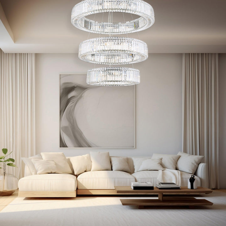 NewYork - Halo Triple Ring - W:100cm - Chrome