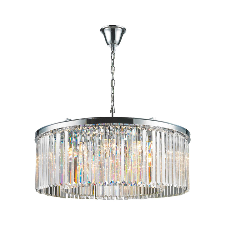 NewYork Oasis Open Ring Chandelier - W:80cm - Chrome