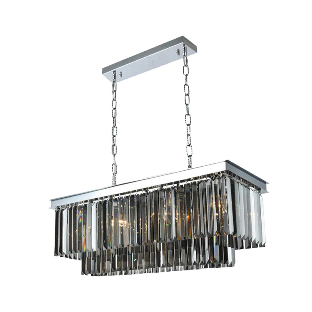 Oasis Bar Light Chandelier- Smoke Finish - W:80cm