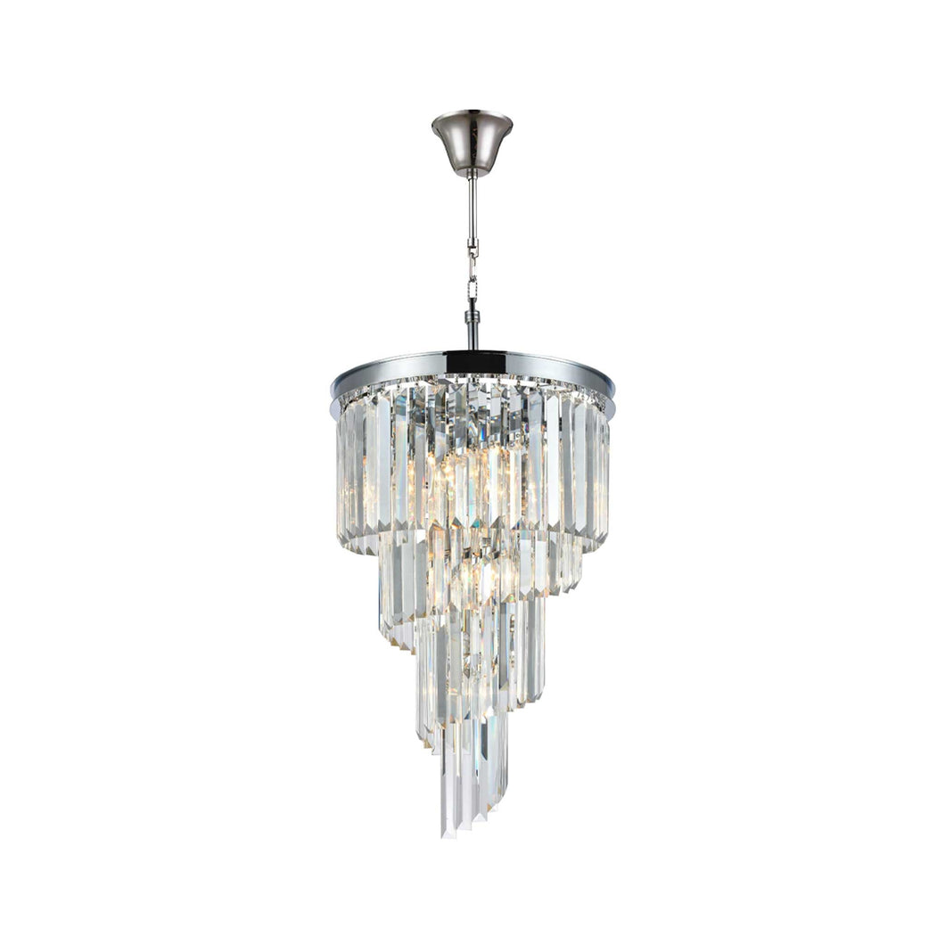 NewYork Oasis Spiral Chandelier - Chrome - Width: 40cm