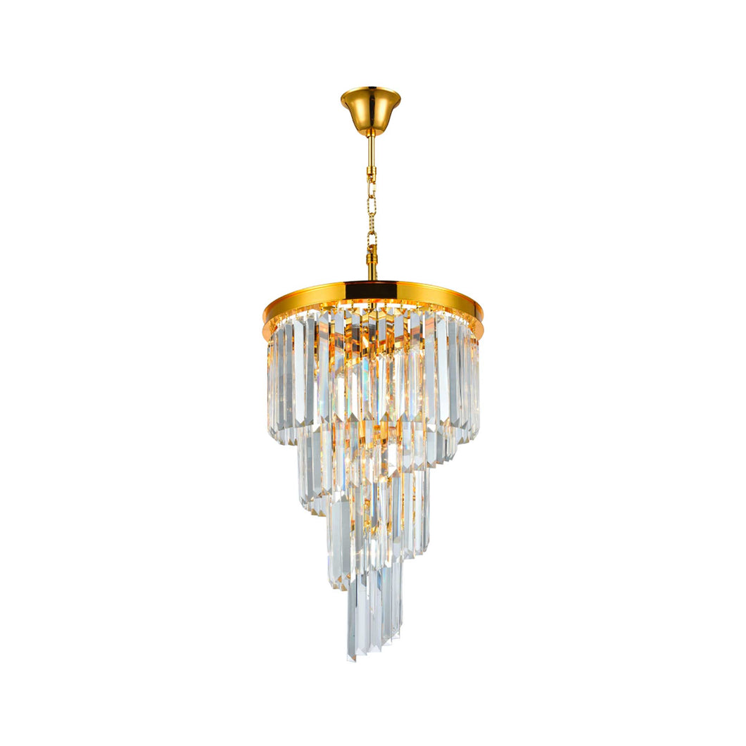 NewYork Oasis Spiral Chandelier - Gold - Width: 40cm