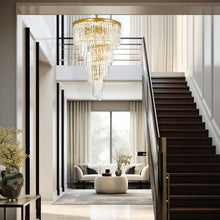Load image into Gallery viewer, NewYork Oasis Spiral Chandelier - Antique Gold - Width: 60cm

