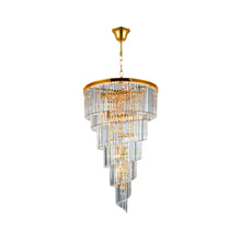 Load image into Gallery viewer, NewYork Oasis Spiral Chandelier - Gold - Width: 80cm
