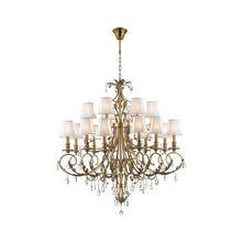 Load image into Gallery viewer, ARIA - Hampton 18 Arm Chandelier - Brass
