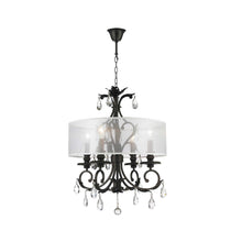 Load image into Gallery viewer, ARIA - Hampton 4 Arm Chandelier - Dark Bronze - Orb Outer Shade
