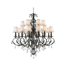 Load image into Gallery viewer, ARIA - Hampton 18 Arm Chandelier - Dark Bronze
