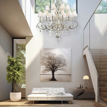 Load image into Gallery viewer, ARIA - Hampton 18 Arm Chandelier - Silver Plated
