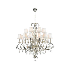 Load image into Gallery viewer, ARIA - Hampton 18 Arm Chandelier - Silver Plated
