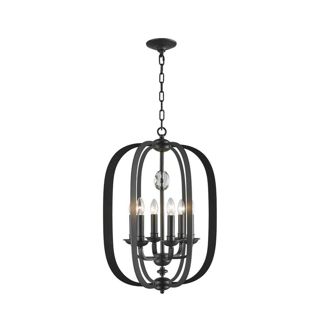 NewYork Luxe - 6 Light - Dark Bronze