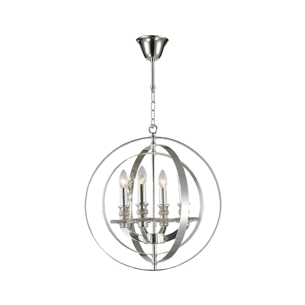 Hampton Orb - 4 Light - Silver Plated