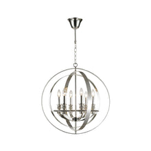 Load image into Gallery viewer, Hampton Orb - 6 Light - Silver Plated
