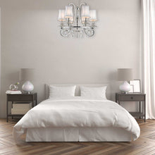 Load image into Gallery viewer, NewYork - Hampton Halo 6 Light Chandelier - Silver Plated
