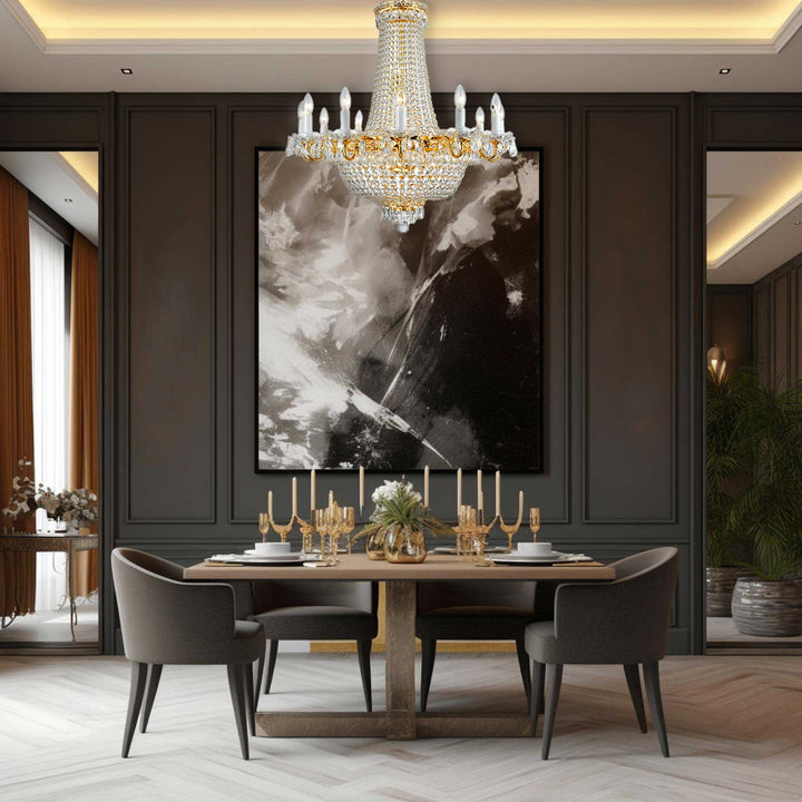NewYork Empress - Basket Chandelier - Gold - W: 75cm