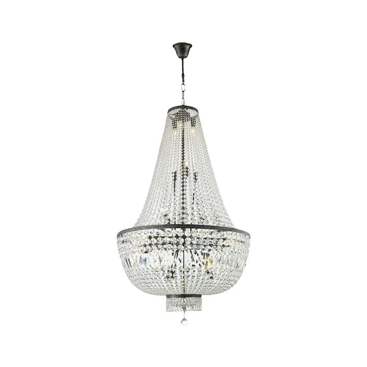 French Basket Chandelier - Antique Silver- 80:cm