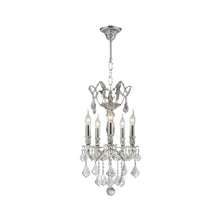 Load image into Gallery viewer, AMERICANA 5 Light Chandelier - Silver Plated
