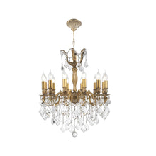 Load image into Gallery viewer, AMERICANA 12 Light Crystal Chandelier - Brass Finish
