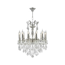 Load image into Gallery viewer, AMERICANA 12 Light Crystal Chandelier - Silver Plated

