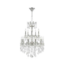 Load image into Gallery viewer, Americana 15 Light Crystal Chandelier - Silver Plated
