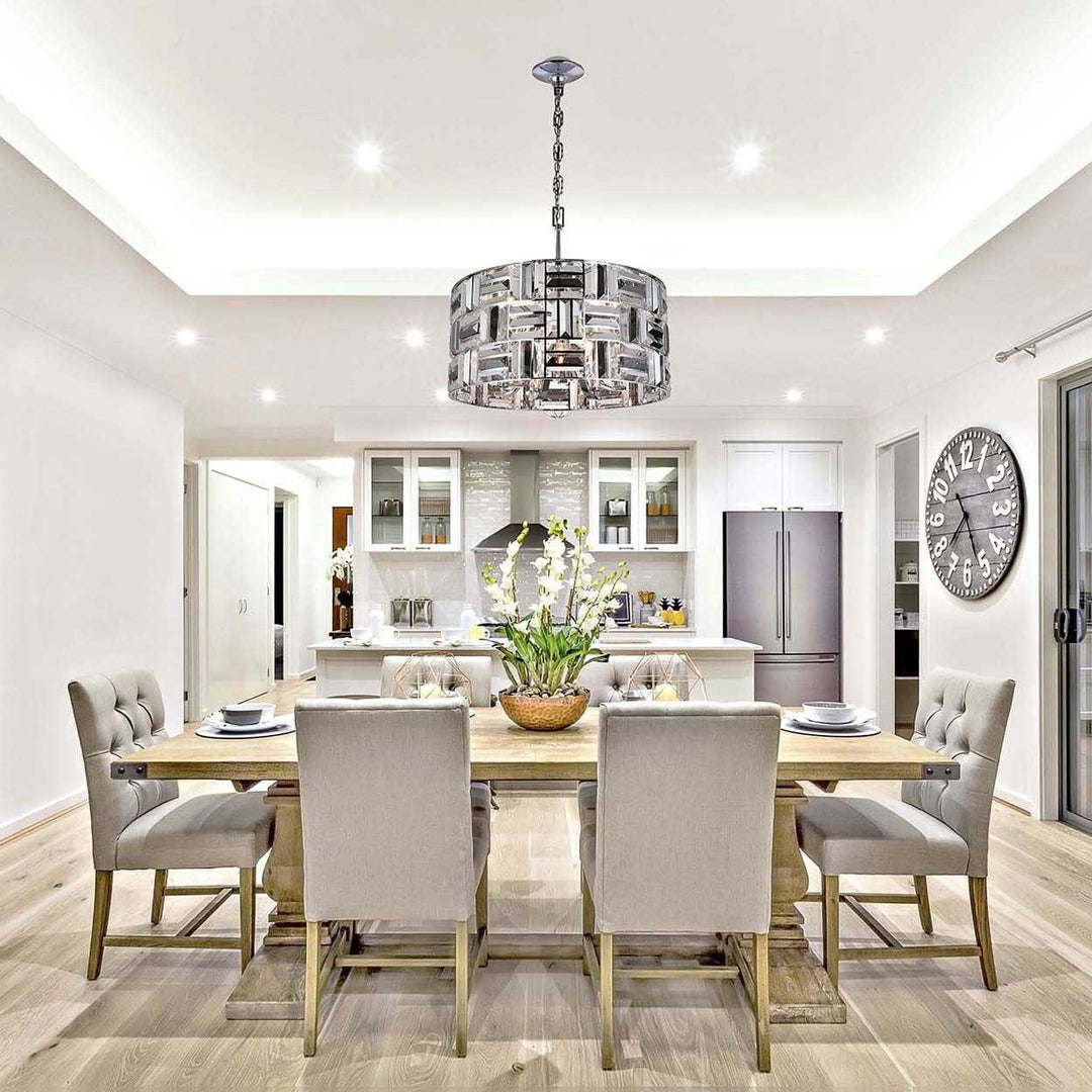 Aurora - NewYork Pendant Chandelier - Width: 52cm - Chrome