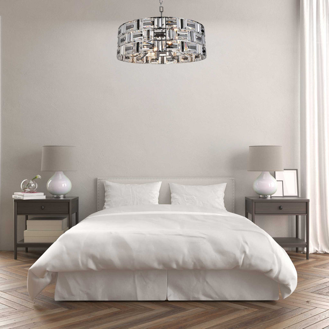 Aurora - NewYork Pendant Chandelier - Width: 72cm - Chrome