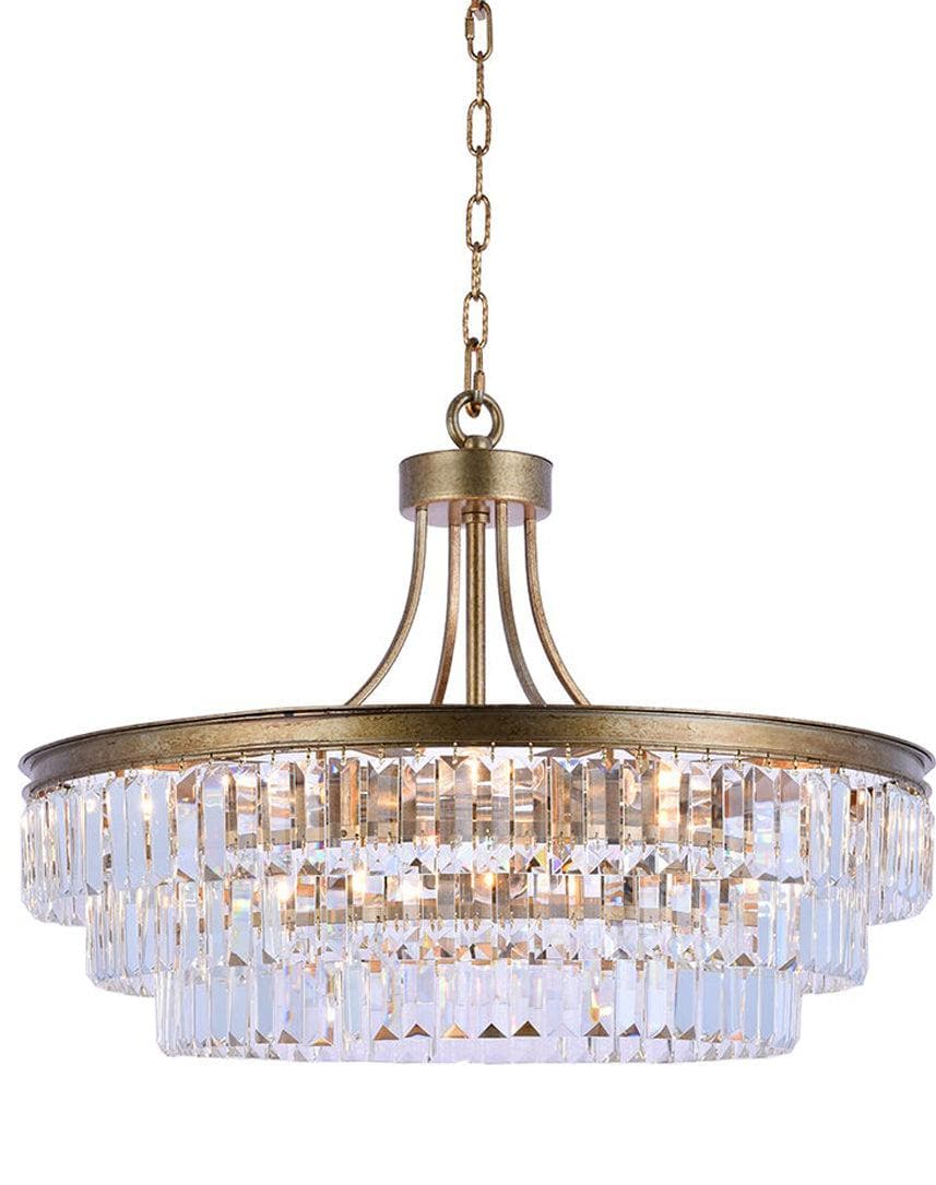 Jordan Collection - Chandelier - Antique Gold - W:70cm