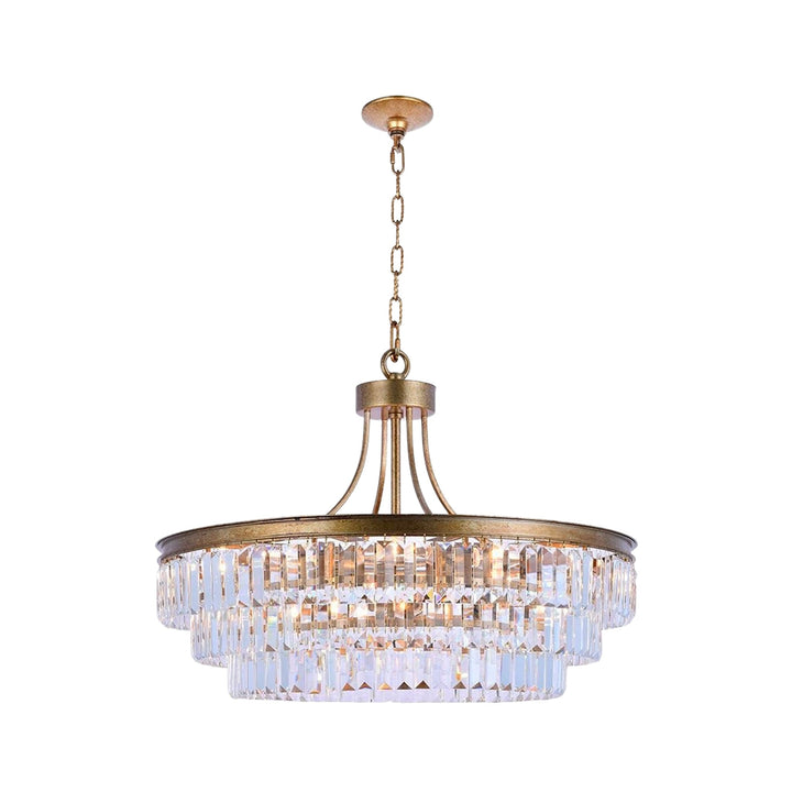 Jordan Collection - Chandelier - Antique Gold - W:70cm