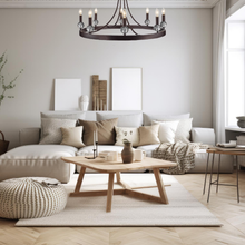 Load image into Gallery viewer, Harper Collection - 8 Light Chandelier - Warm Bronze
