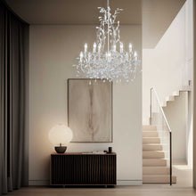 Load image into Gallery viewer, Willow Contemporary Leaf Chandelier - Antique White - W: 87cm
