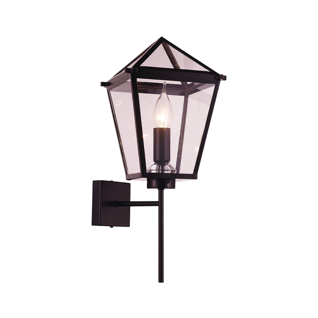 Amara Collection Wall Sconce - Matte Black - H:43cm