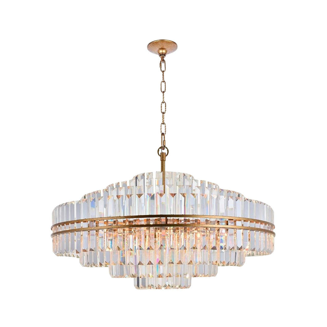 Ashton Collection - 100cm Chandelier - Antique Gold