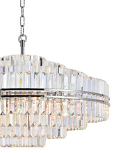 Load image into Gallery viewer, Ashton Collection - 100cm Chandelier - Nickel Plated
