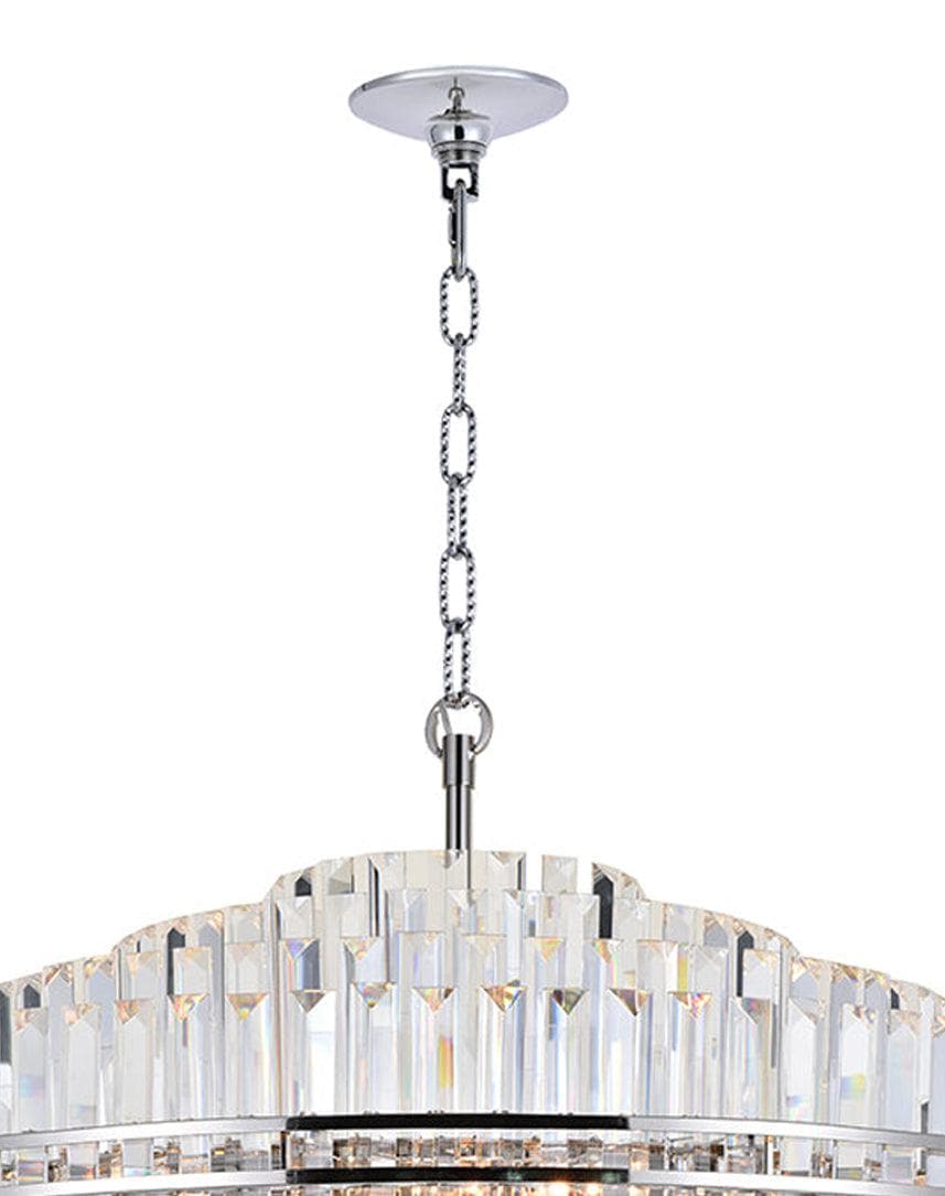 Ashton Collection - 100cm Chandelier - Nickel Plated