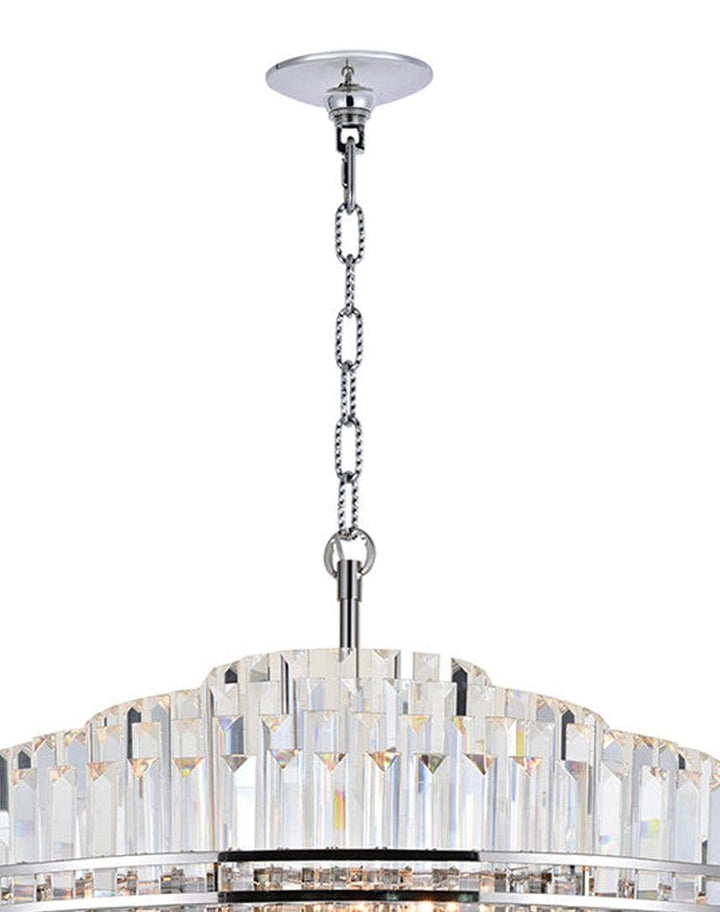 Ashton Collection - 100cm Chandelier - Nickel Plated