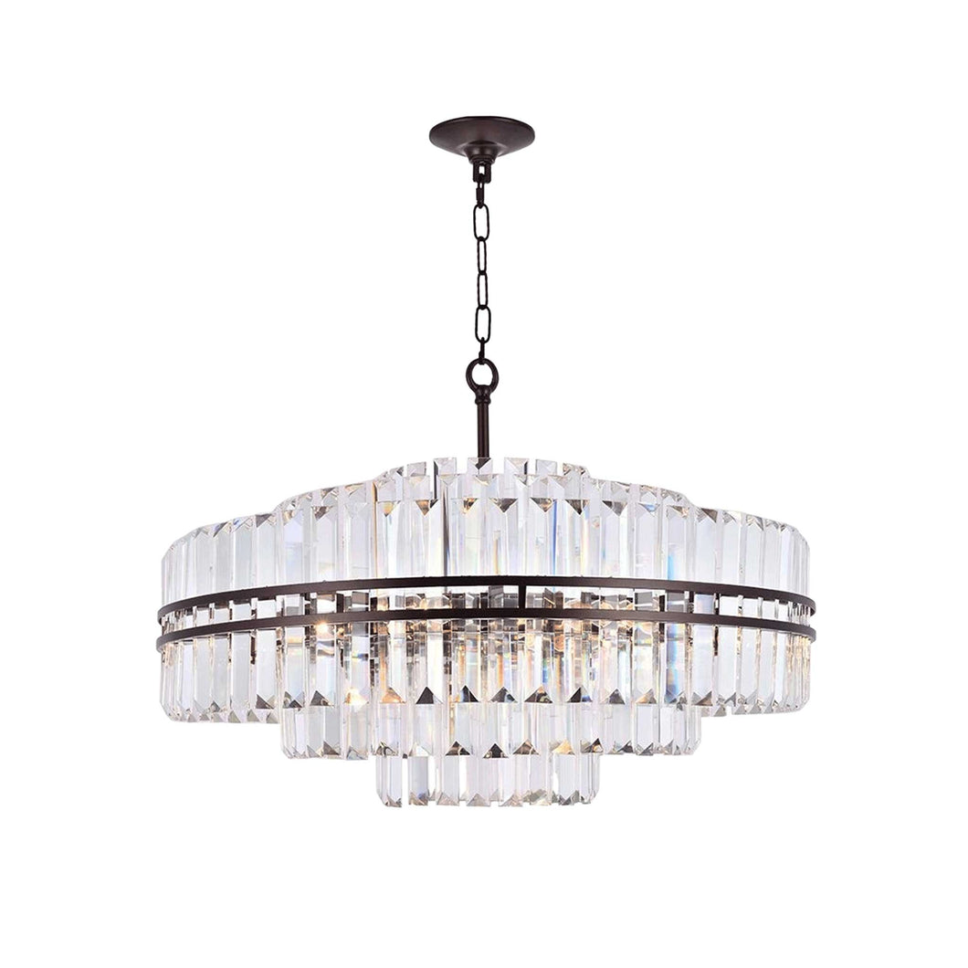 Ashton Collection - 80cm Chandelier - Warm Bronze Finish