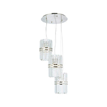 Load image into Gallery viewer, Ashton Collection - 3 Light Pendant Cluster - W: 46cm - Polished Nickel
