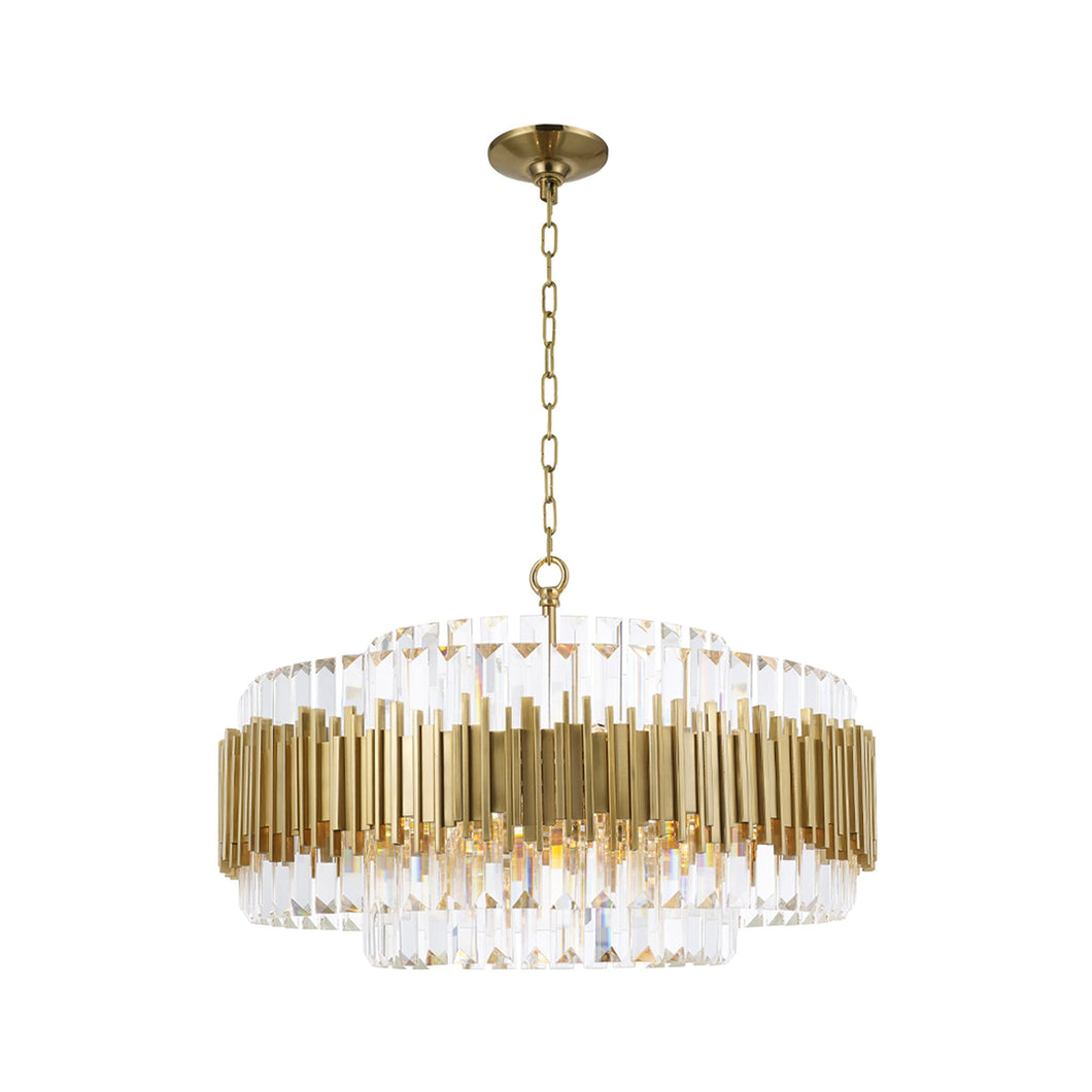 Allegra Collection - 72cm Chandelier - Brass