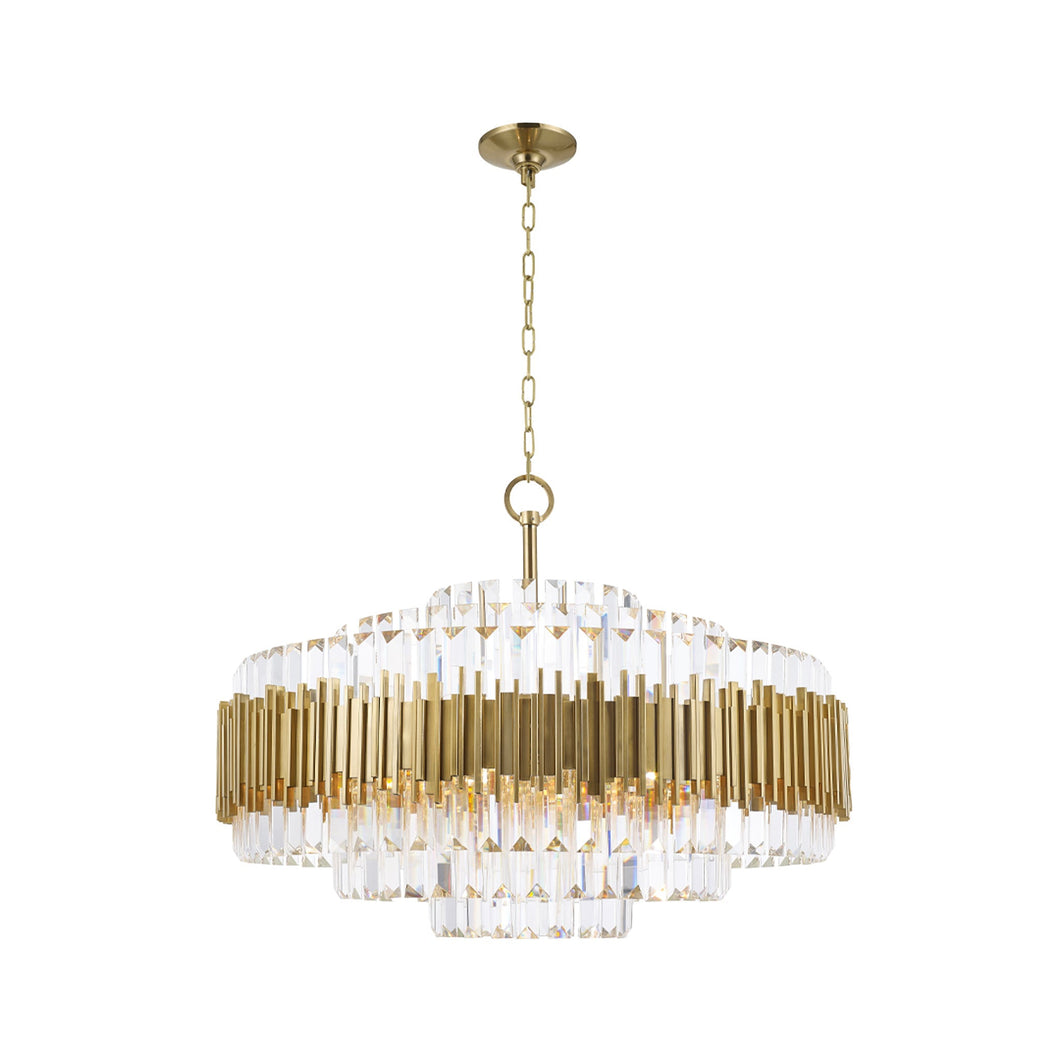 Allegra Collection - 83cm Chandelier - Brass