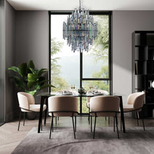 Load image into Gallery viewer, Rhea Collection - Five Tier Chandelier - Matte Black
