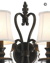 Load image into Gallery viewer, ARIA - Hampton Double Arm Wall Sconce - Dark Bronze - Designer Chandelier 
