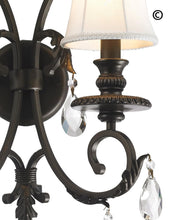 Load image into Gallery viewer, ARIA - Hampton Double Arm Wall Sconce - Dark Bronze - Designer Chandelier 
