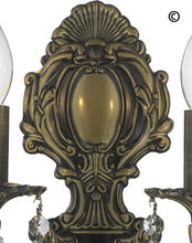 Load image into Gallery viewer, AMERICANA 2 Light Wall Sconce - Victorian - Antique Bronze Style - Designer Chandelier 
